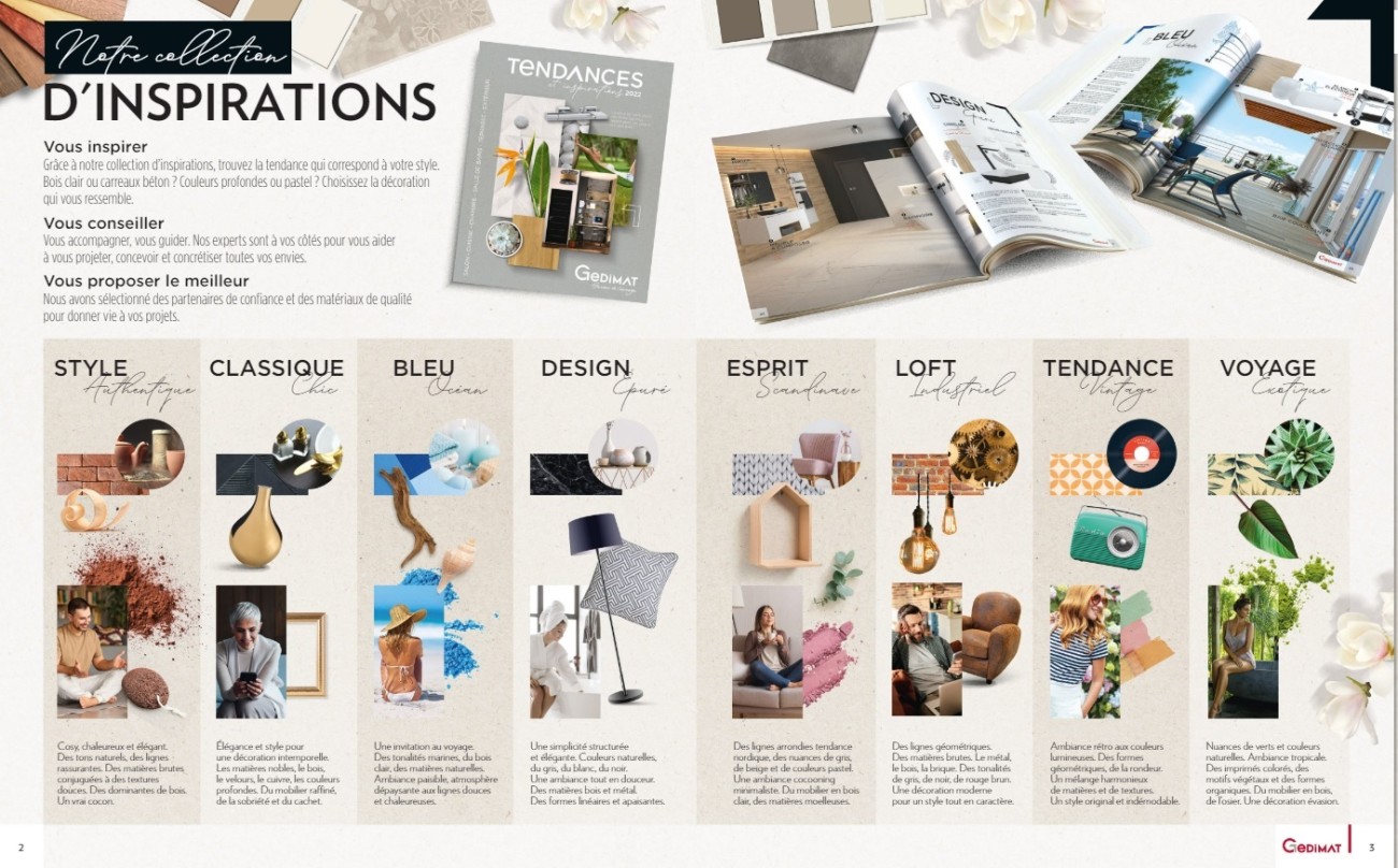 Gedimat - Catalogue "Tendances & Inspirations" - Mai 2022