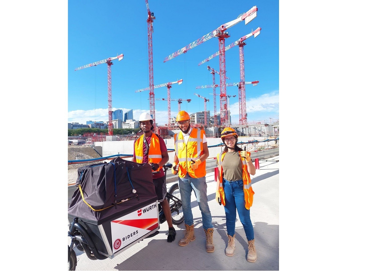 Würth - Livraison en vélo-cargo au nord de Paris.