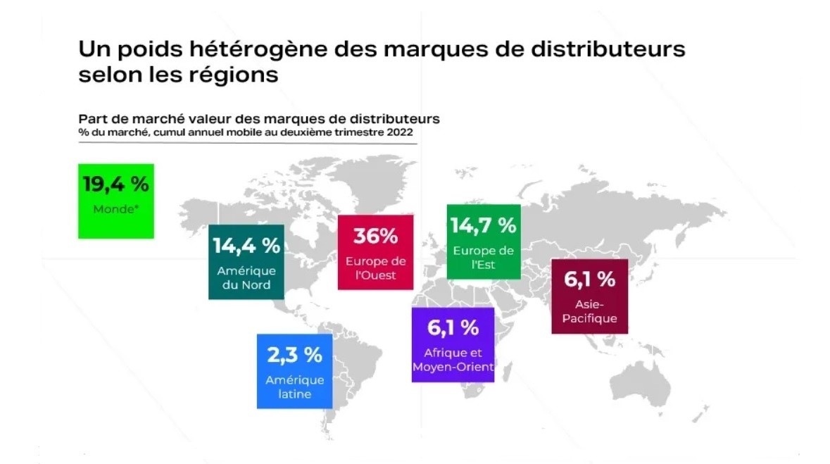 Poids des MDD (valeur) dans le monde.