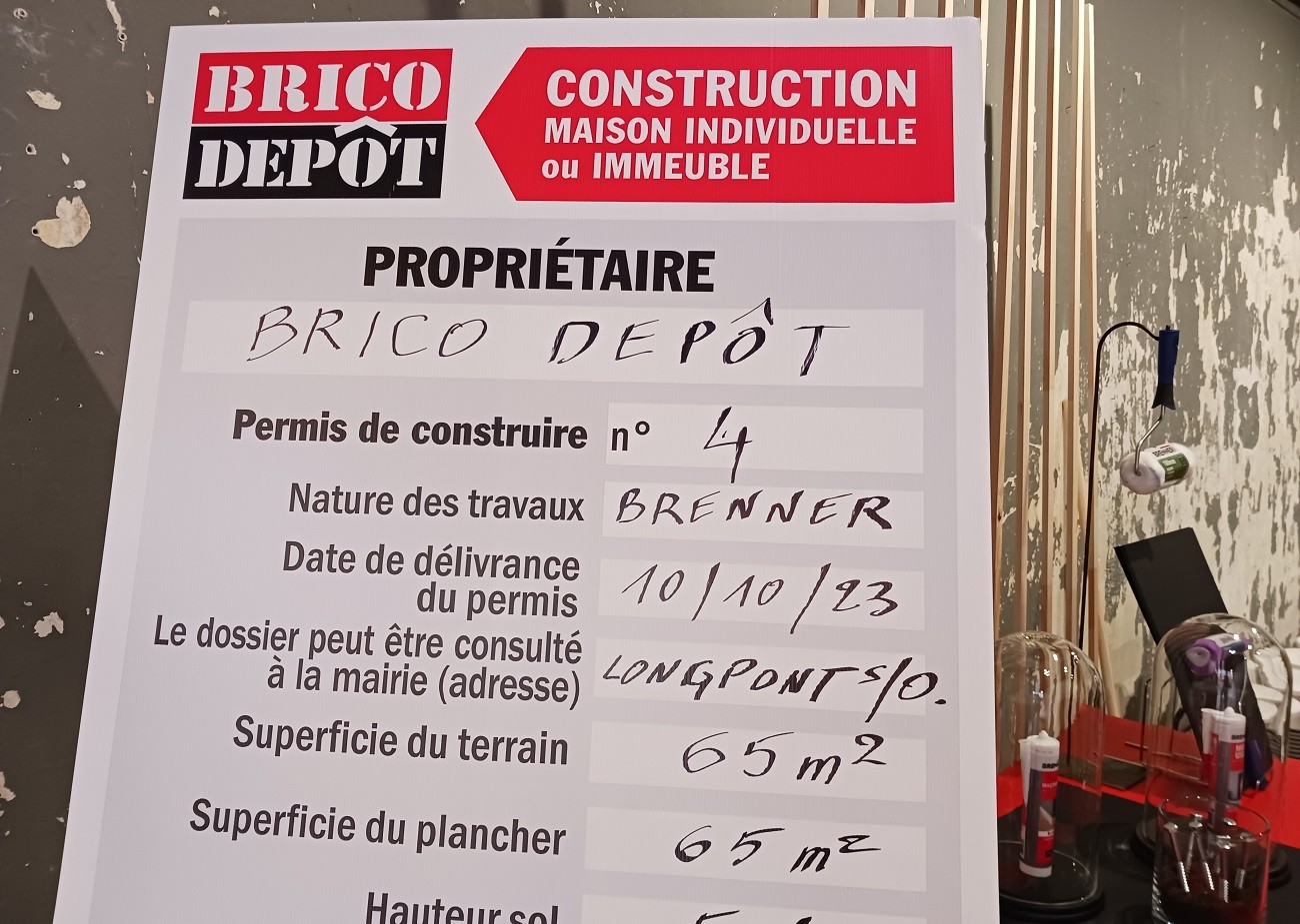 MDD Brenner de Brico Dépôt.