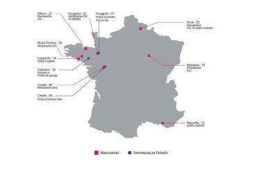 Atlantem Industries - Implantation des usines et bases logistiques