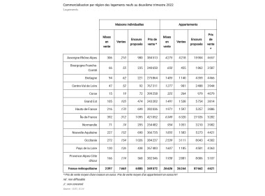 Immobilier neuf par région